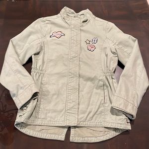 Childrens Place Girls Studded Patches Jacket size XL/14